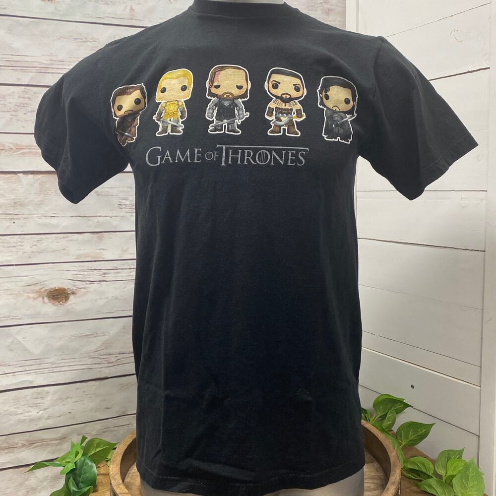 Game of Thrones Funko Pop Cast T-Shirt John Snow HBO Queen of Dragons TV Movie